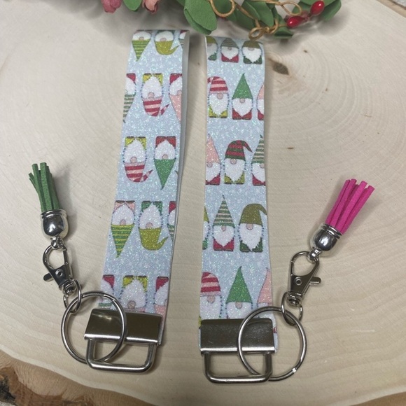 Winter Gnomes Keychain Wristlet (price for 1) - Picture 2 of 3